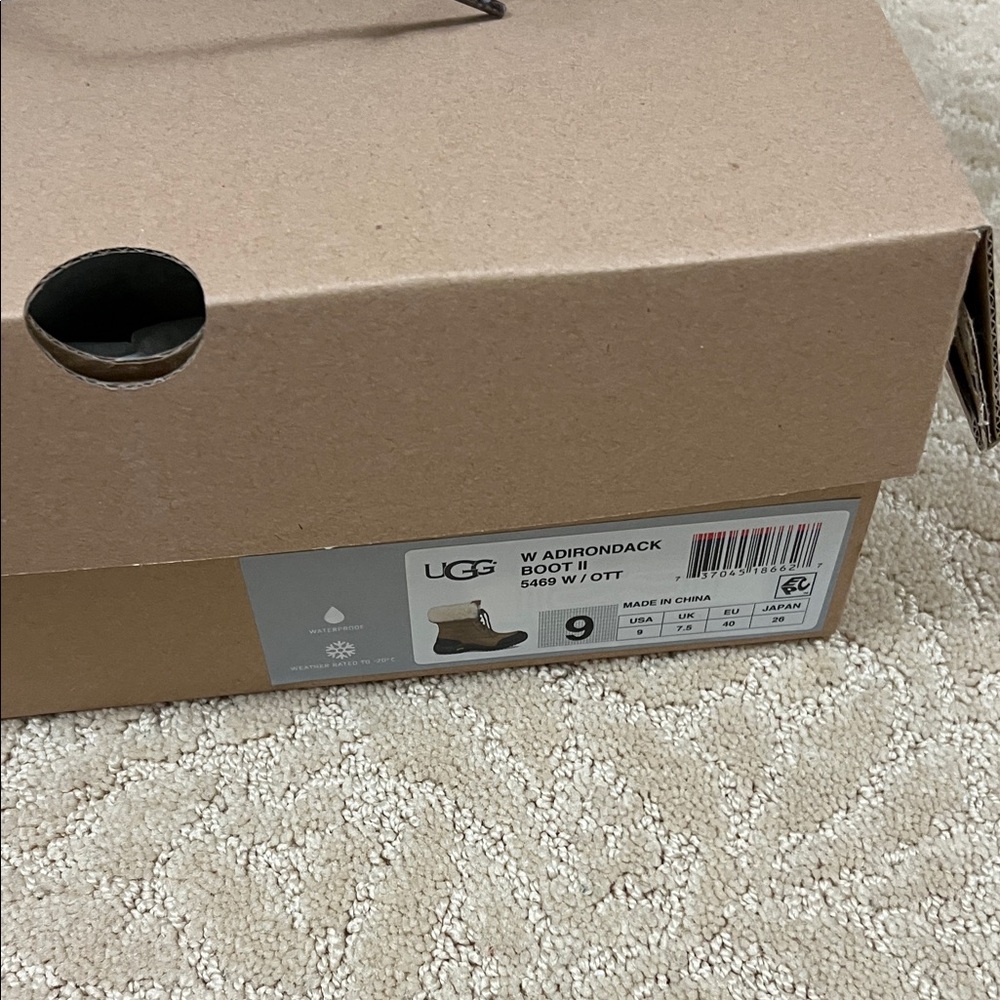 UGG Tan and Black Lace-Up Boots - Picture 7 of 7